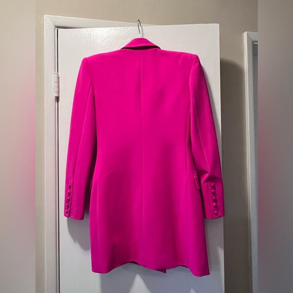 NWT L’AGENCE Marlee Blazer Dress, Hot Pink Rhodamine color, Size Small - Picture 6 of 8